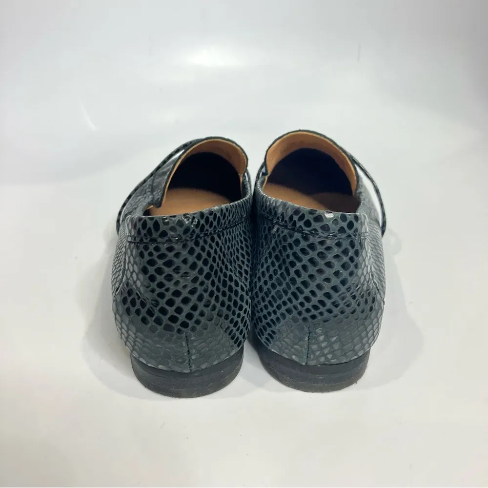 Vionic Zane loafer comfort shoe grey black faux lizard women size 6 professional - Image 5