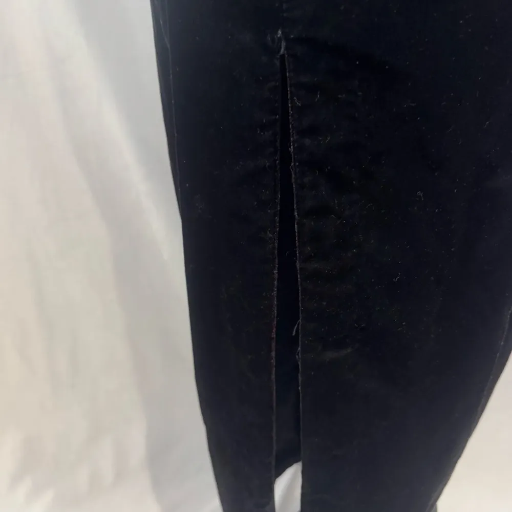 Vintage 90s  black beaded velvet formal maxi dress size 5 - Image 3