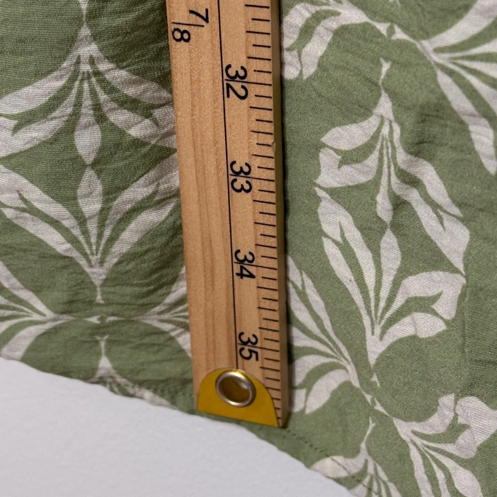 Abercrombie & Fitch Mini Dress Size XL Green Straight Square Neck Slip Skort - Image 9