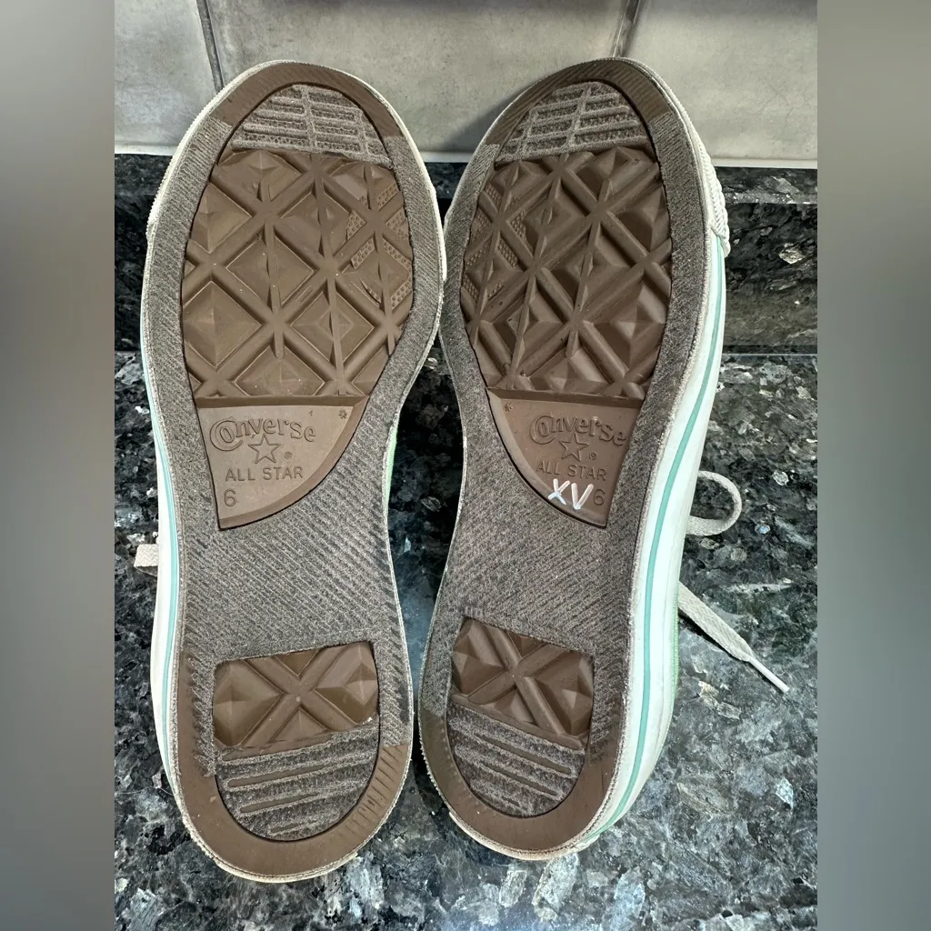Converse Chuck Taylor’s All Stars Unisex Sea Foam Green Lace Up Low Tops Size 8 - Image 7