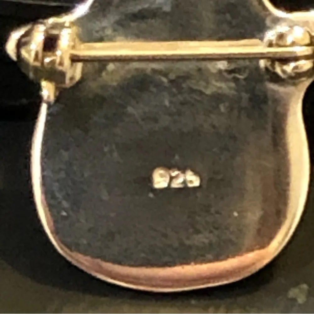 925 Silver Snowman Brooch Pendant Christmas - Image 4