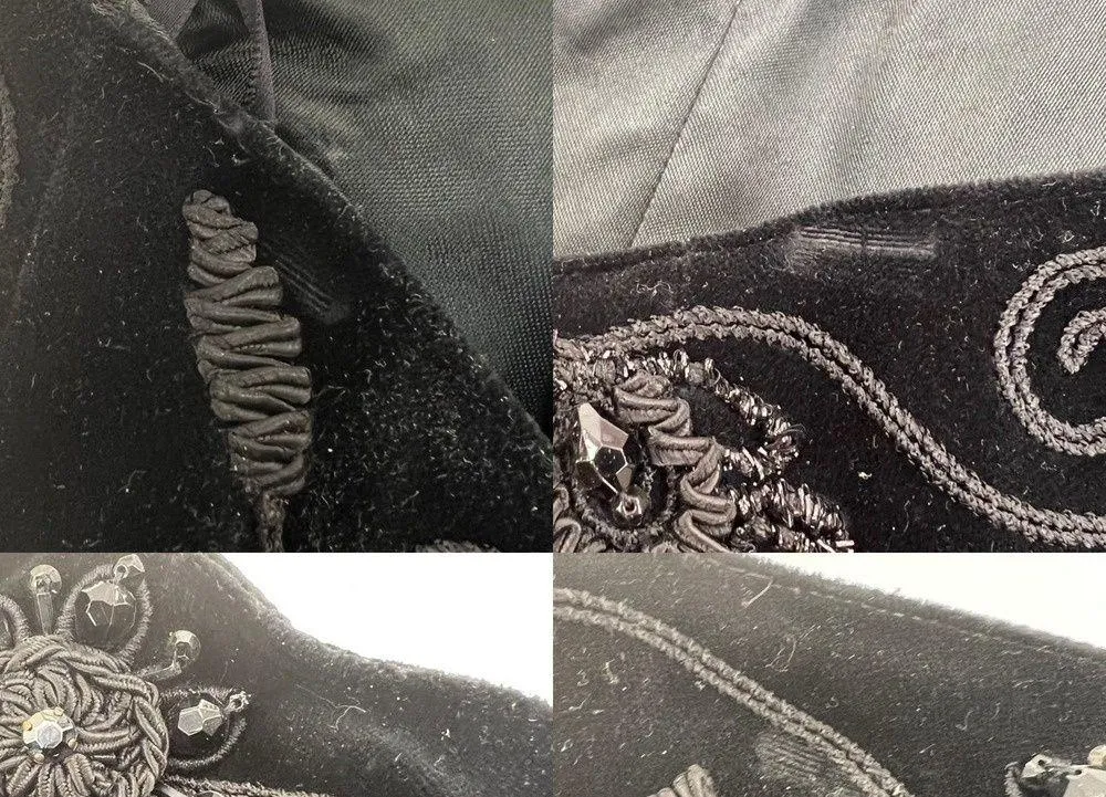 Escada Velvet Strapless Mini Dress Vintage 80s Black LBD - Image 9