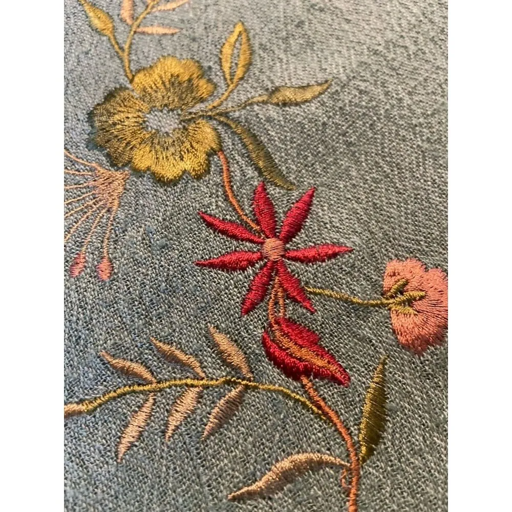 Spencer Alexis Gauzy‎ Green Tunic Top Embroidered Size 2X Fairy Lace Lagenlook - Image 10