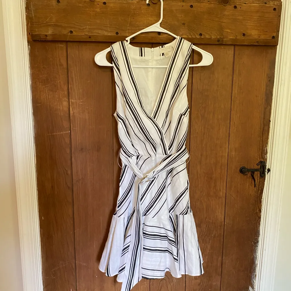 Ted Baker Aliice sleeveless mini dress in black - Image 2