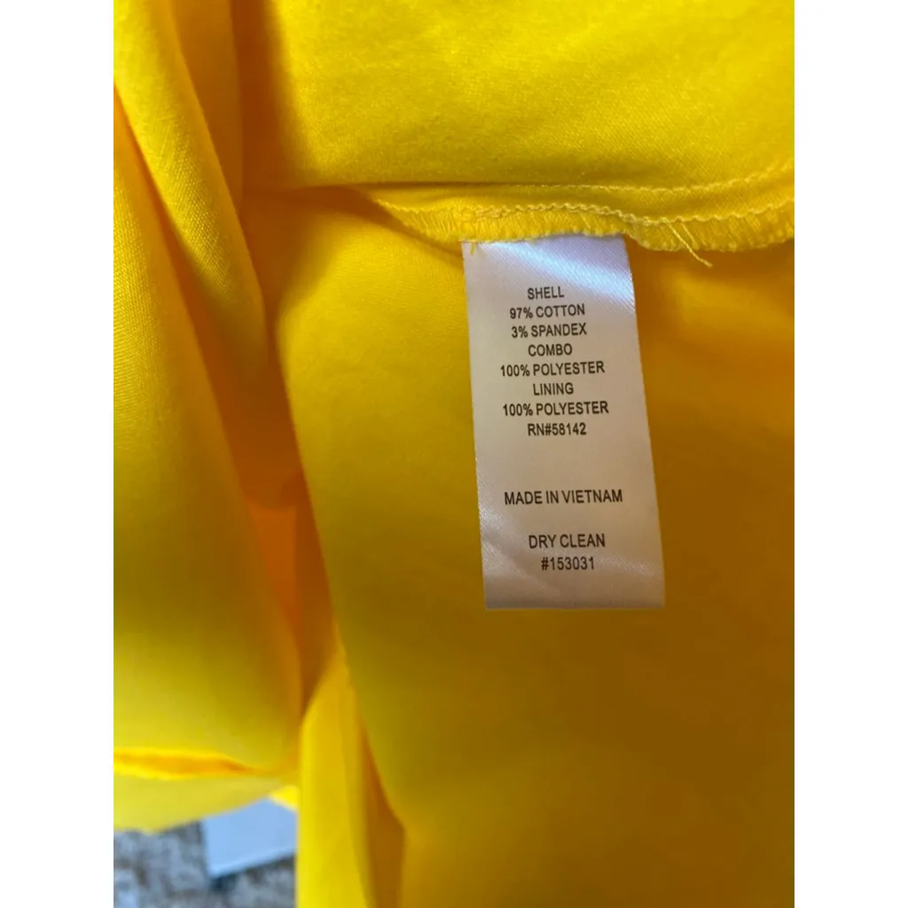 Vintage London Style Collection Yellow Lace Panel Midi Dress Coquette Cottage - Image 8