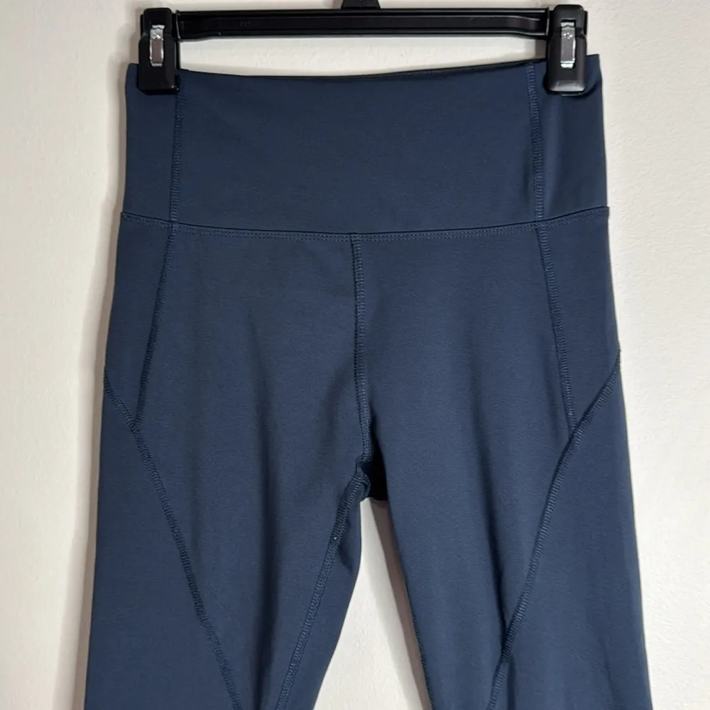 Marika women’s ankle length diamond cutout perforated leggings navy Size S Blue - Image 3