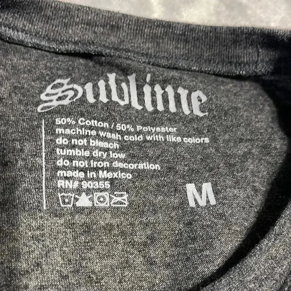 Sublime Graphic Tee – Size M Gray Size M - Image 4
