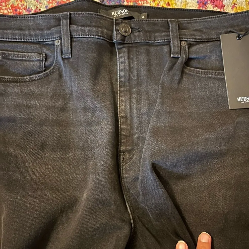 NWT Hudson Barbara skinny black side stitched knit jeans 32 - Image 4