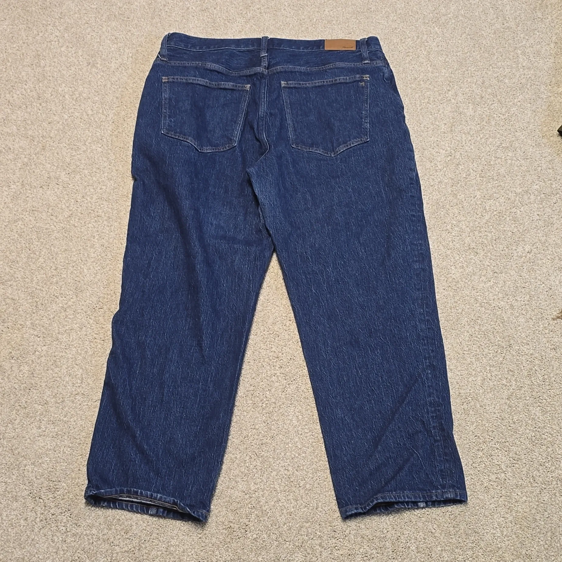 Madewell The‎ Perfect Vintage Straight Jean Greenhaven Wash Seamed Version sz 33 - Image 7