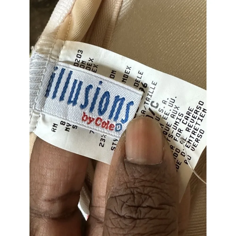 Vintage Y2K Illusions By Cole Floral Bikini Top Padded Sz 14 B/C Y2K Festive - Image 4