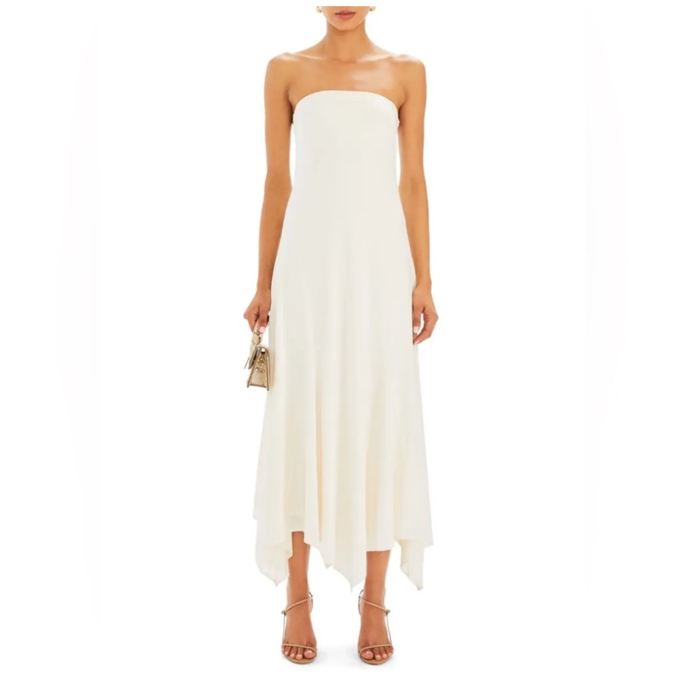 NWT Ser.o.ya Lucia‎ Strapless Maxi Dress Porcelain Sz Small $398 - Image 2