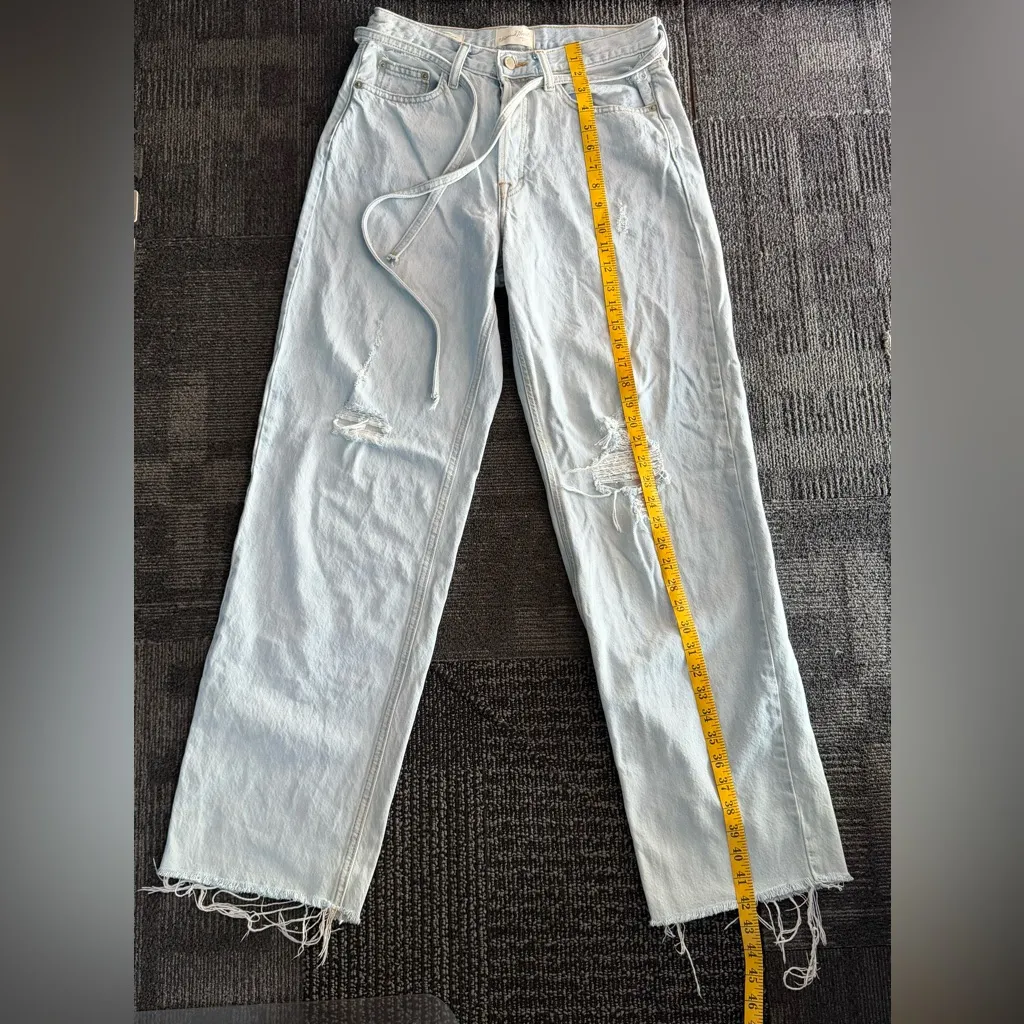 UNIVERSAL THREAD Mid Rise 90s Baggy Distressed Light Wash Jeans 4R - Image 15