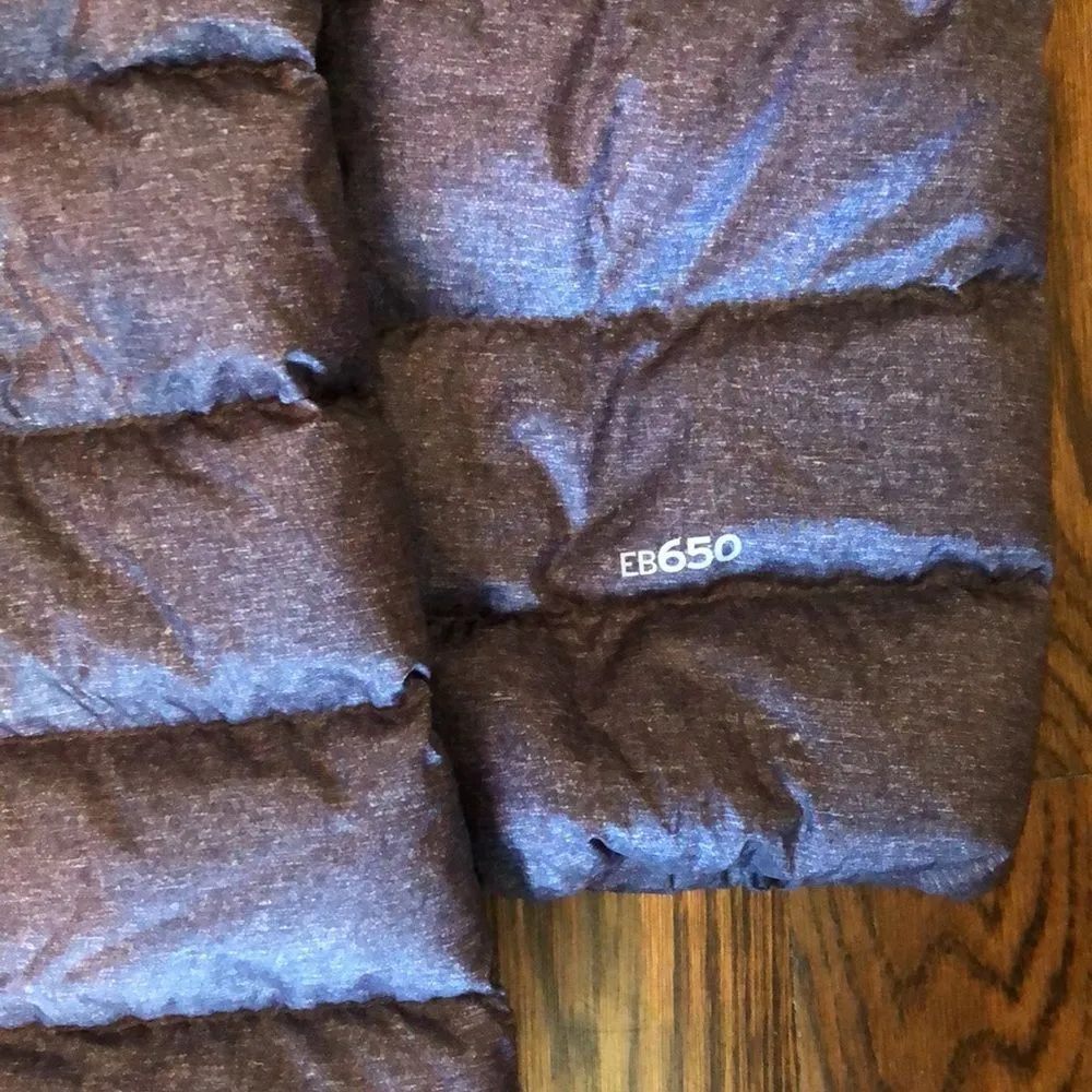 EDDIE BAUER Women's Charcoal Grey Quilted Down Hooded Parka 650 Size XXL - Image 11