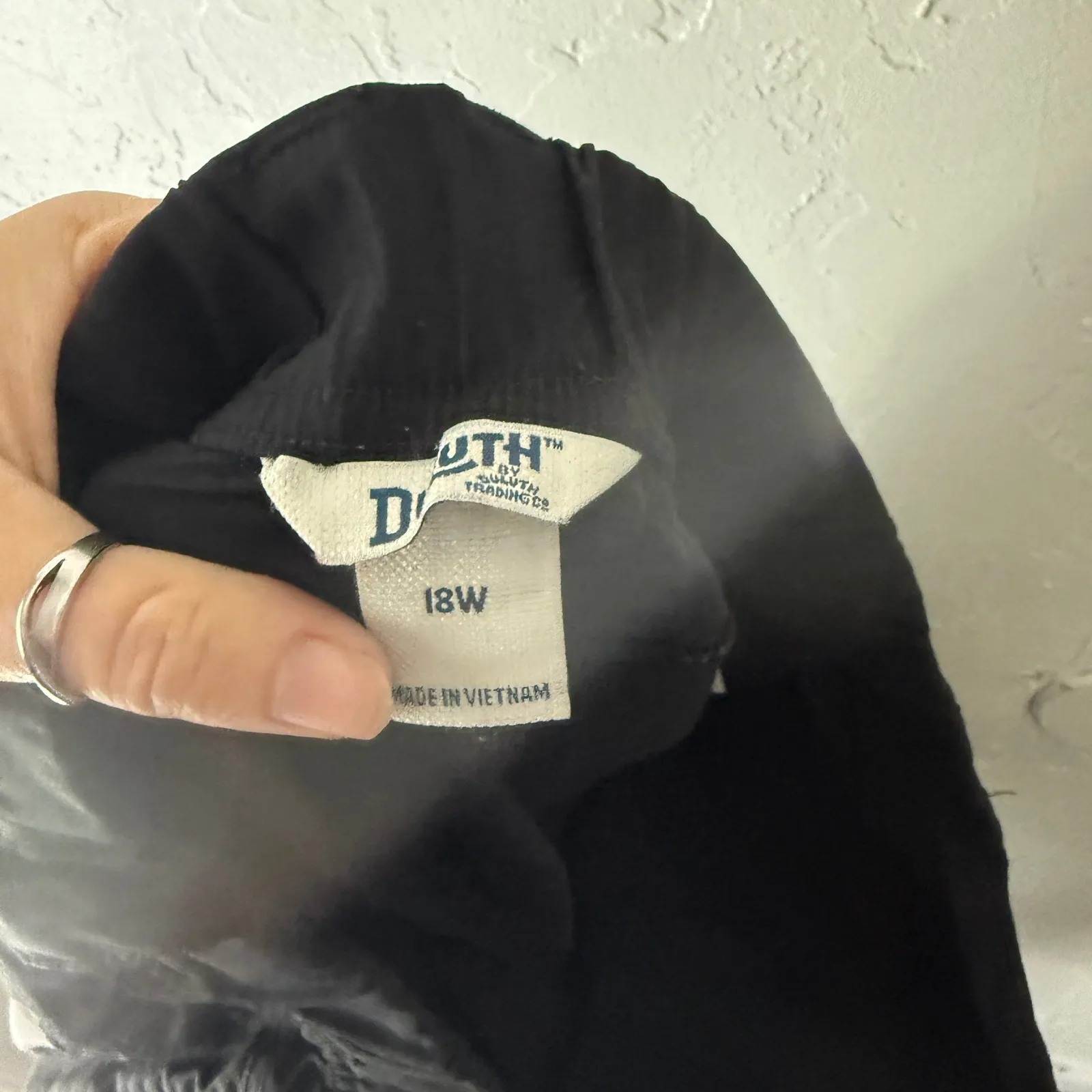 Duluth Trading Black Cargo Pants Womens 18W Elastic Waist Pockets Lightweight - Image 4