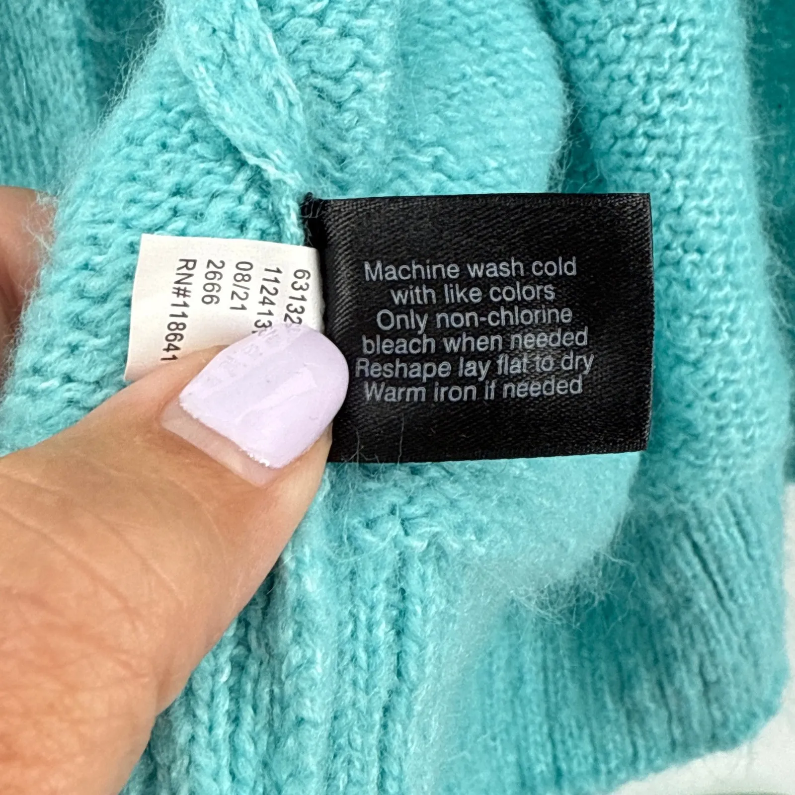 Lane Bryant Long Belted Cardigan Size 14/16 Teal Knit‎ Sweater Jacket Soft Cozy - Image 8