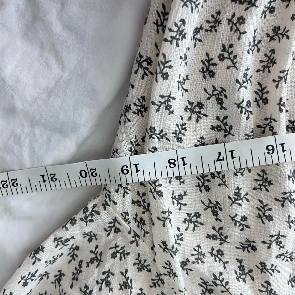 Revolve Rails Cream & Black Pullover V-Neck Flowy Skirt Mini Dress Size XS - Image 3