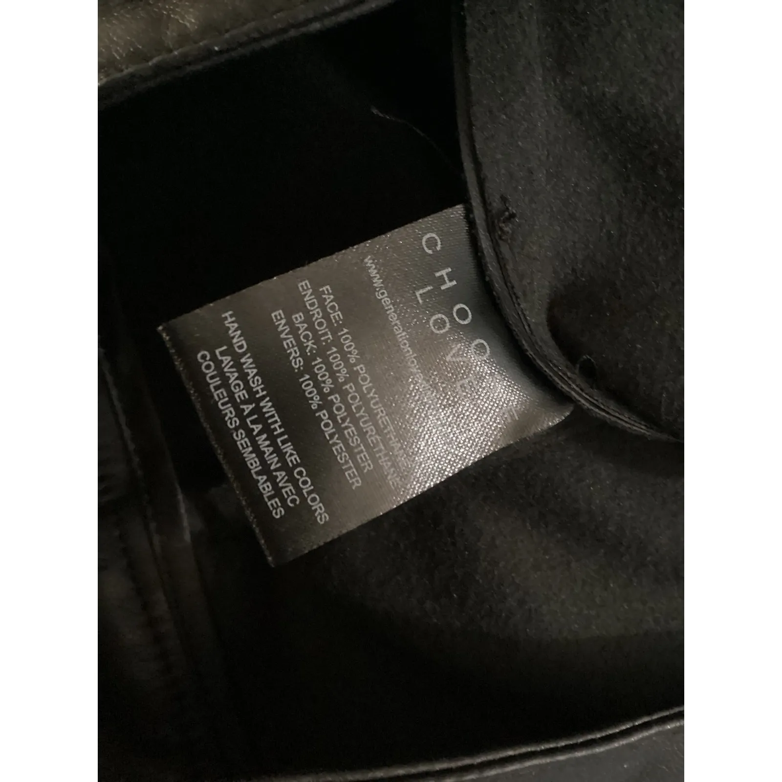 Generation Love Black Faux Leather High Waisted Flare Button Front Pants Size 4 - Image 6