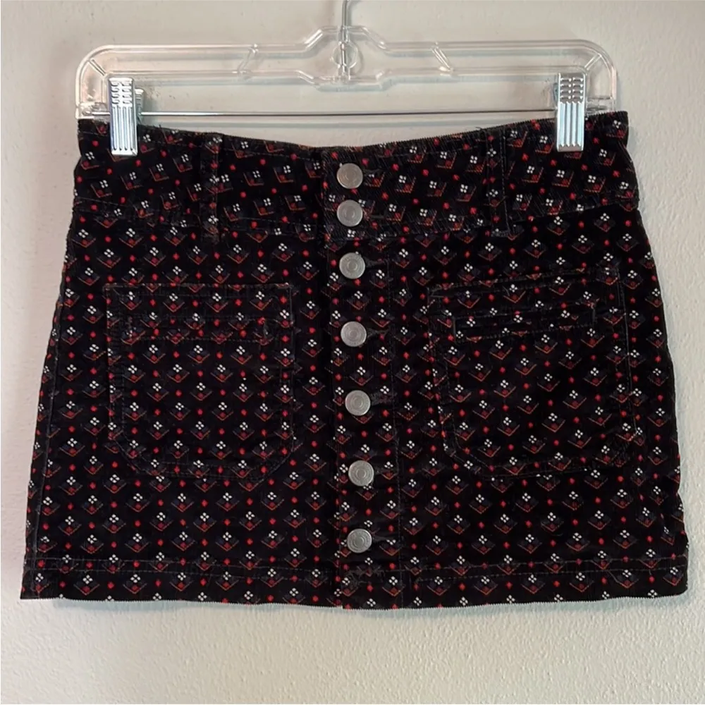 Free people We The Free Joanie corduroy navy mini skirt size 24 = 00 or XXS - Image 3