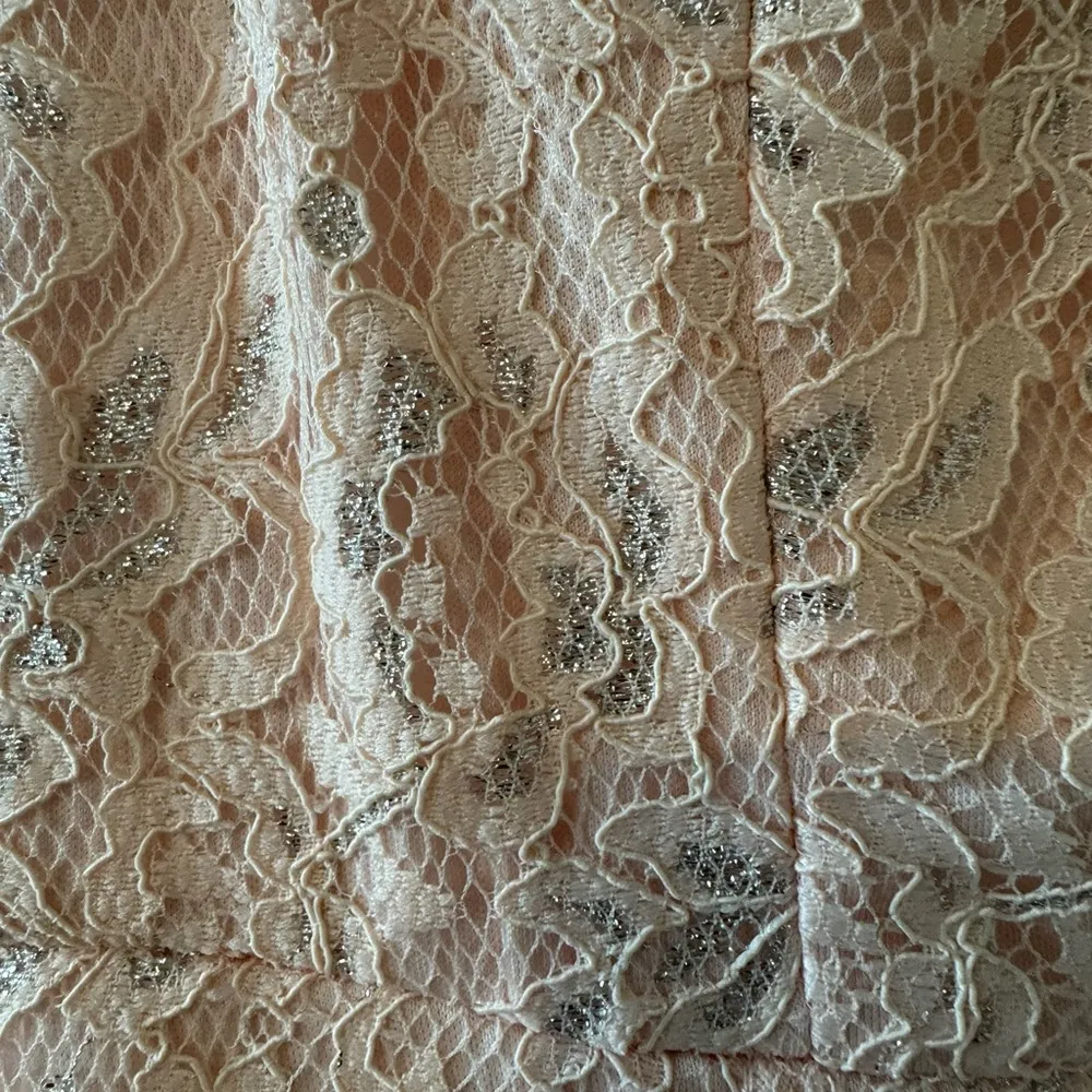 NWOT Sequin Hearts Juniors Women’s Size 3 Pink Silver Dress Mesh Rhinestone Back - Image 4