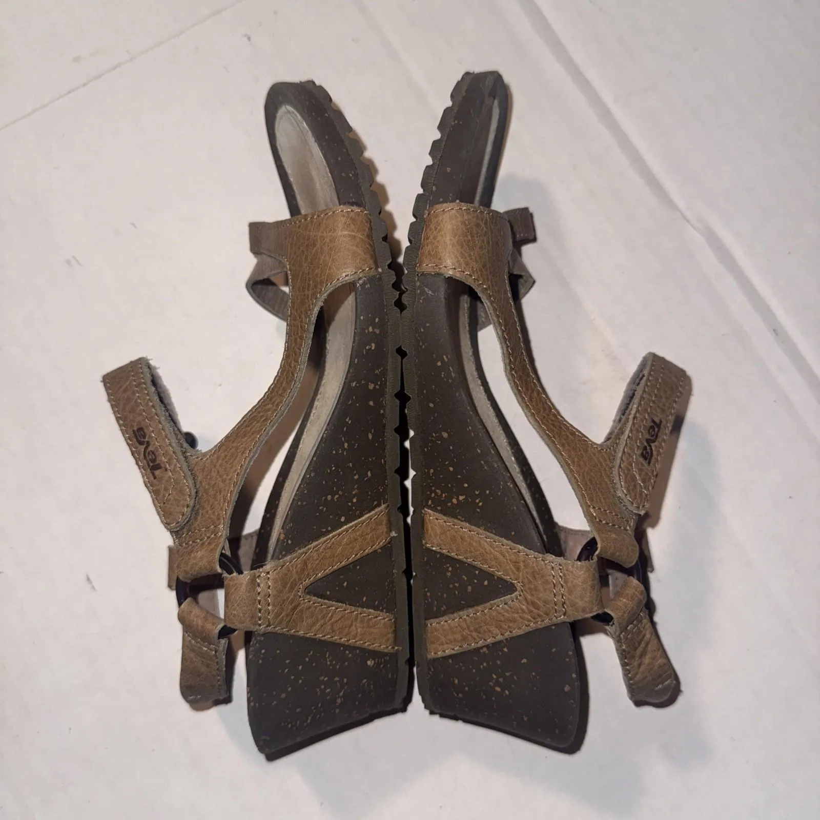 Teva Ventura Rugged Gorpcore Outdoor Adventure Boho Strappy Wedge Sandals Size 7 - Image 8