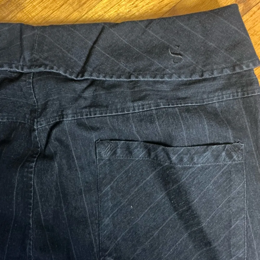 Black Pinstripe Pants Size undefined - Image 5