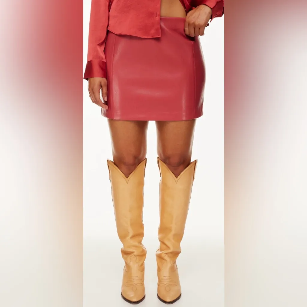 Aritzia Wilfred Cinder Red Mini Skirt - NWT! - Image 3