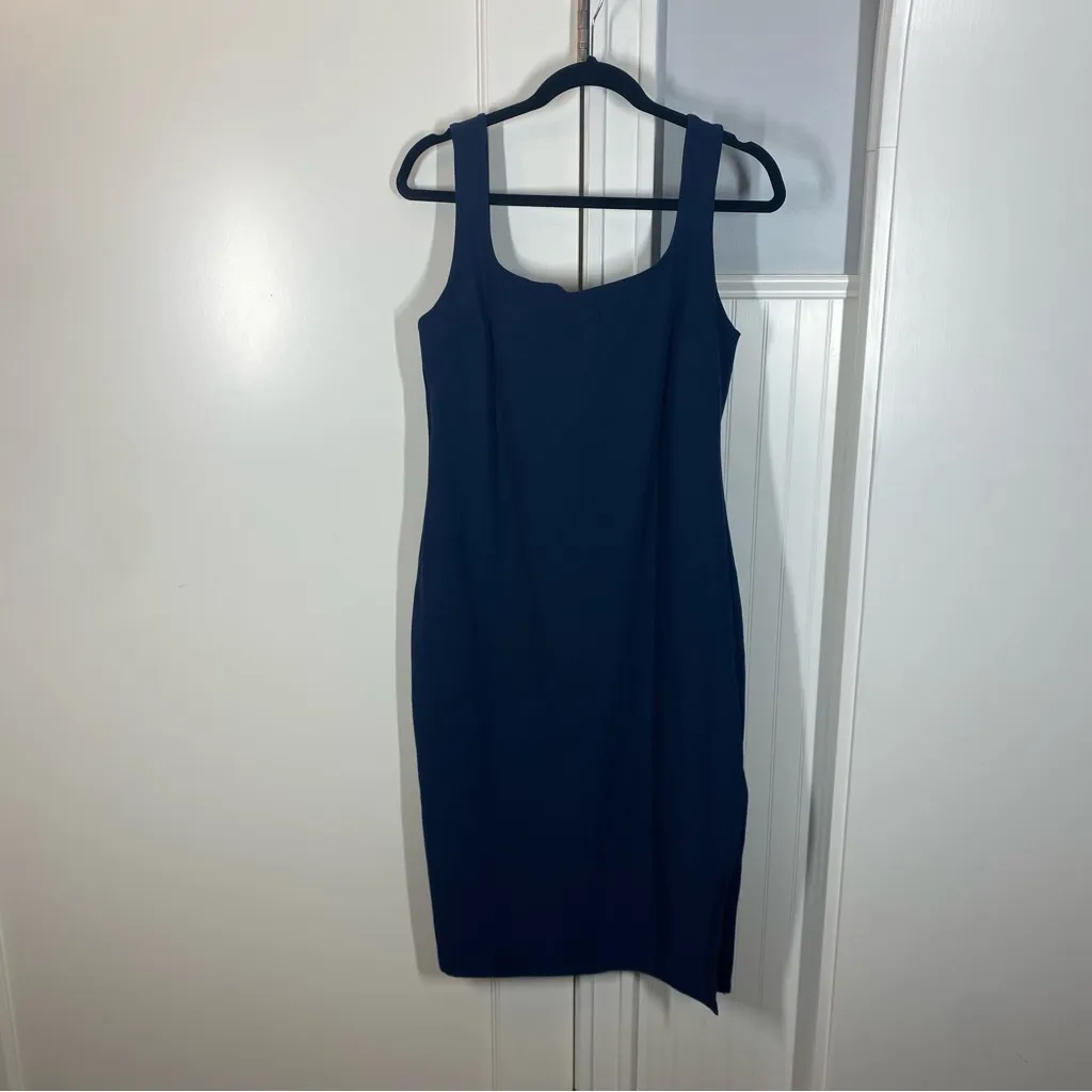 Beyond Yoga Spacedye Icon Midi Dress‎ Size 1X navy blue on the go athleisure - Image 3