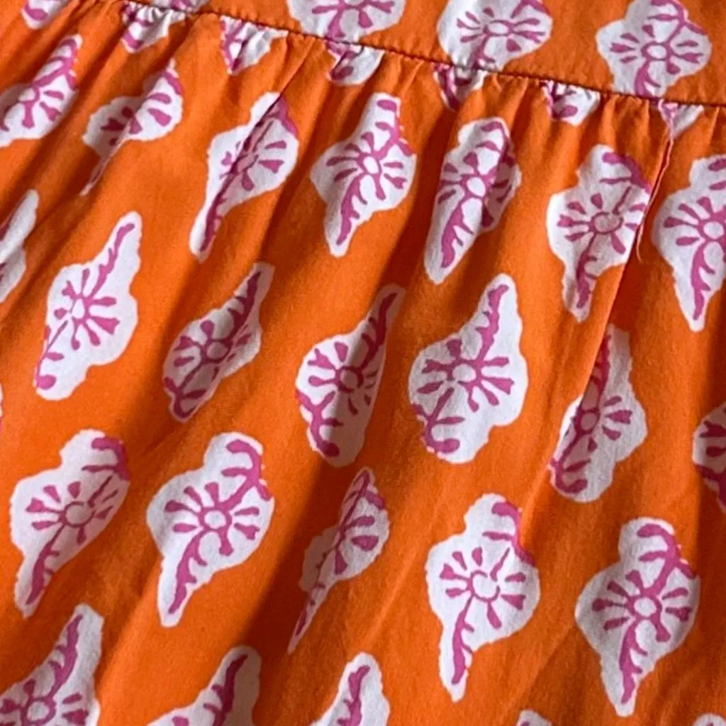 J. Crew Strappy Tiered Midi Dress Bold Bohemian Print Colorful Size 10 Women's - Image 11