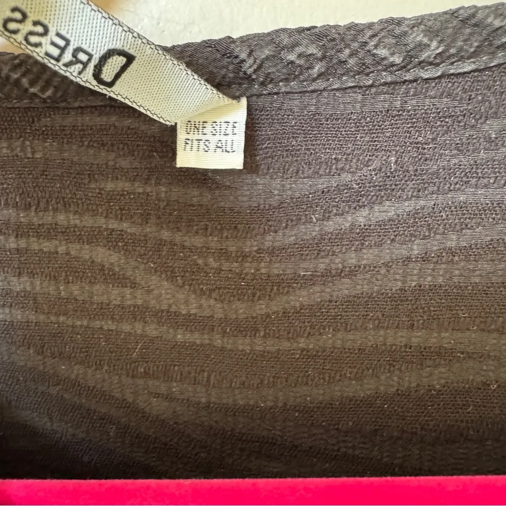 DRESS TO KILL By Jane Mohr Black lagenlook Lantern Shape crinkle tunic top O/S Size undefined - Image 6