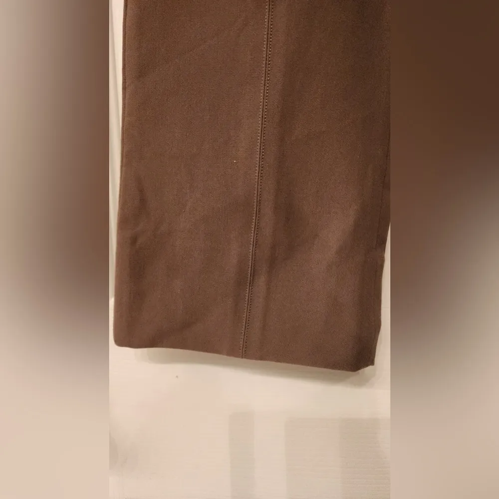 Vince High-Waist Stitched-Front Mocha Tan Brown Women’s Pants Size XL - Image 8