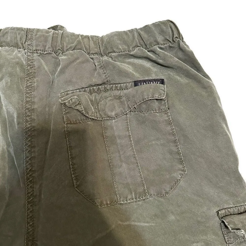 Sanctuary Anthropologie Green Cargo Style Casual Loose Pant - Image 2