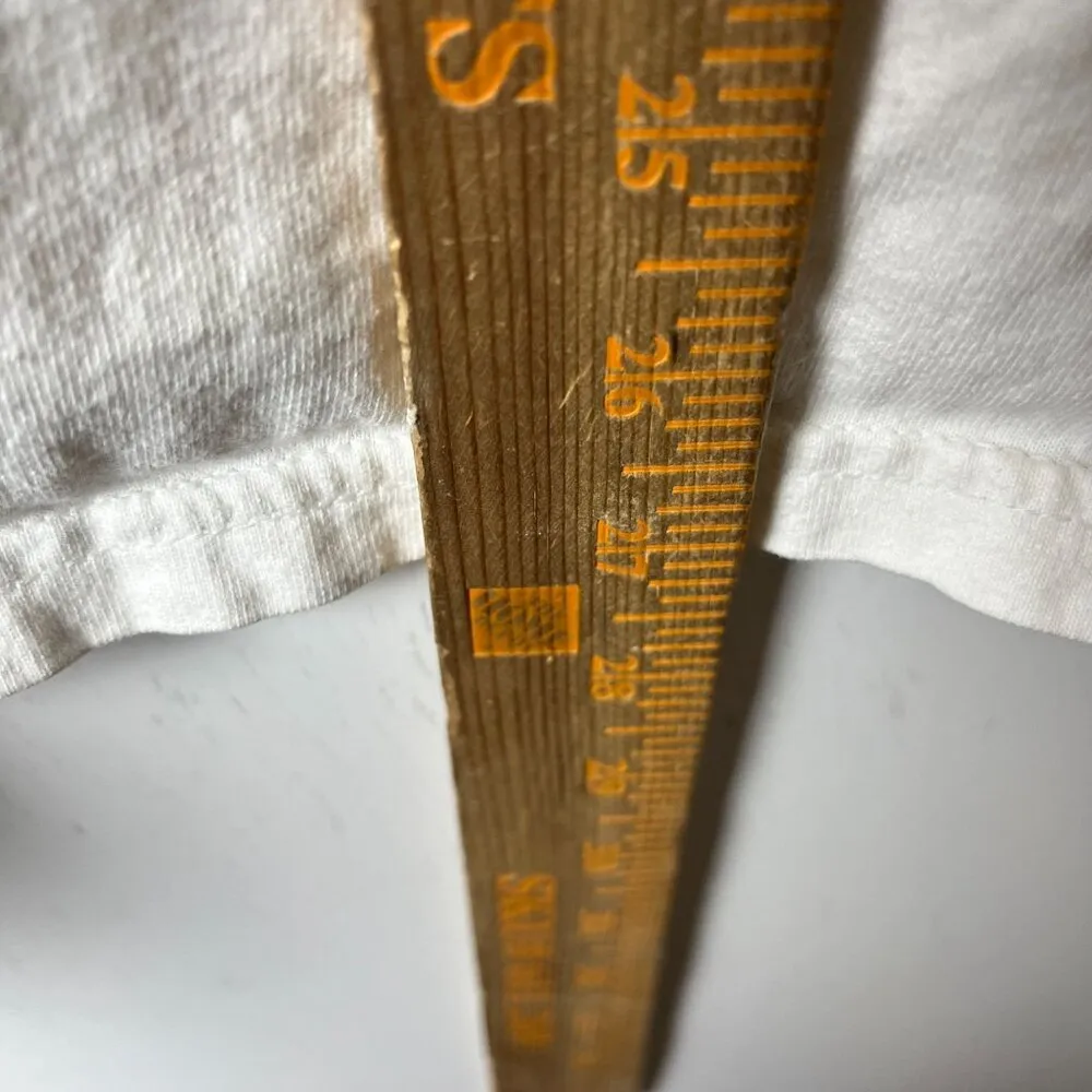 Distressed Vintage Y2K Die Trying Baja Max T Shirt White Large L Statement Solid - Image 11