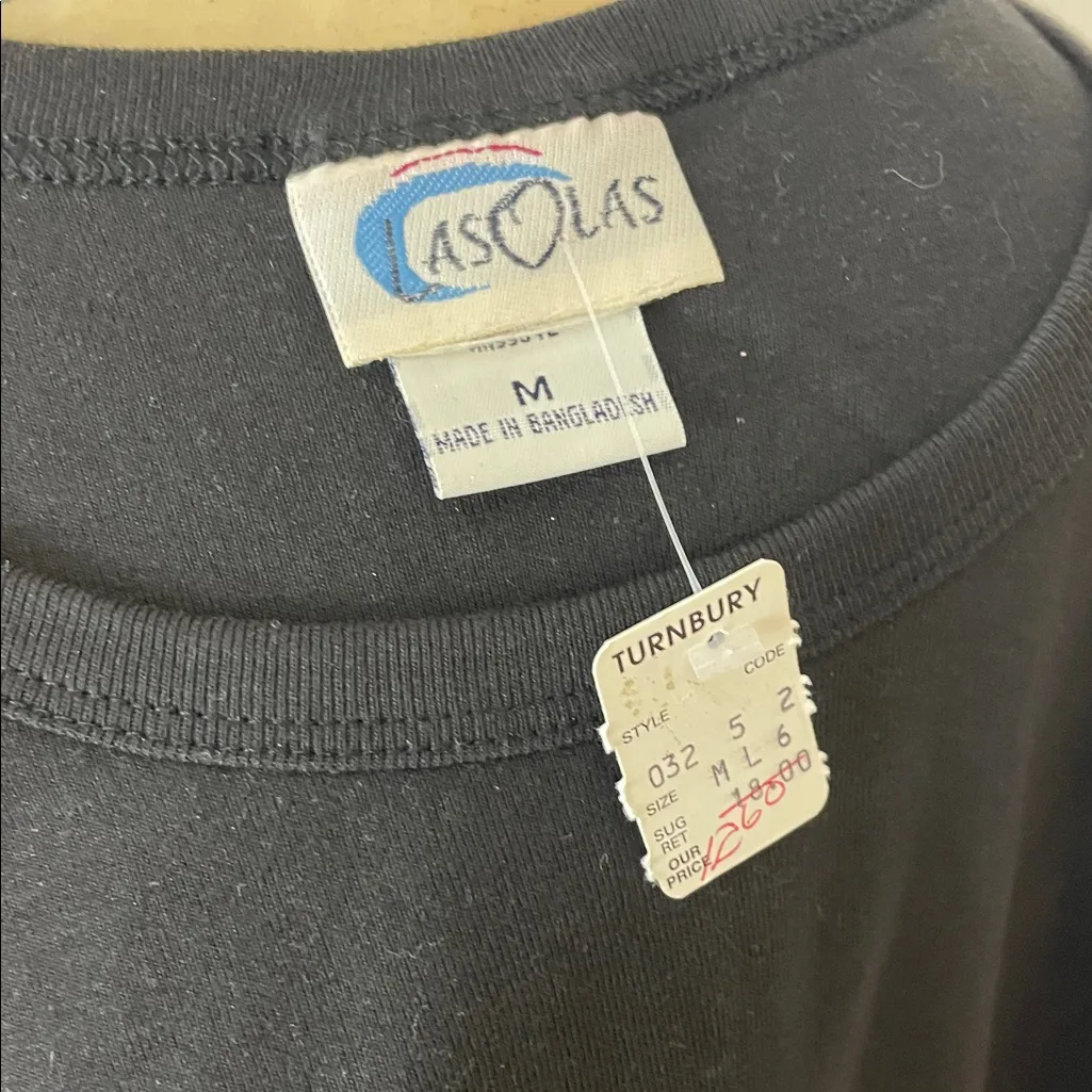 Lasolas Classic Black Women's Tank Top Size Medium - Image 3