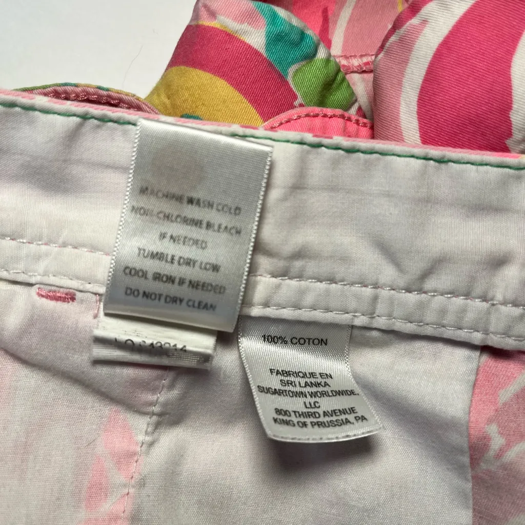 Lilly Pulitzer Buttercup Shorts in "Multi All Nighter" Flamingo Scalloped Hem - Image 6
