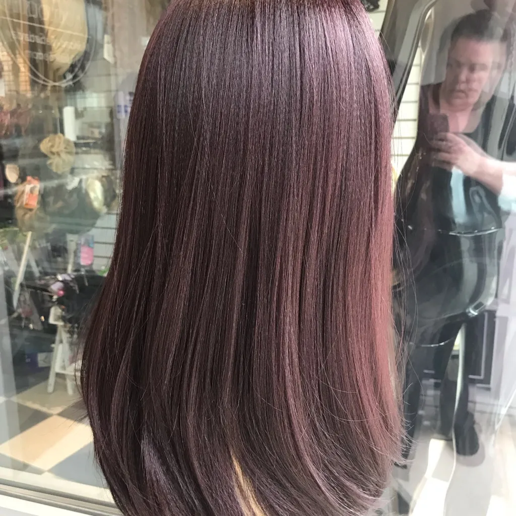 Ethnic texture thick Lace plum wig 2019 Hairstyle - Image 7