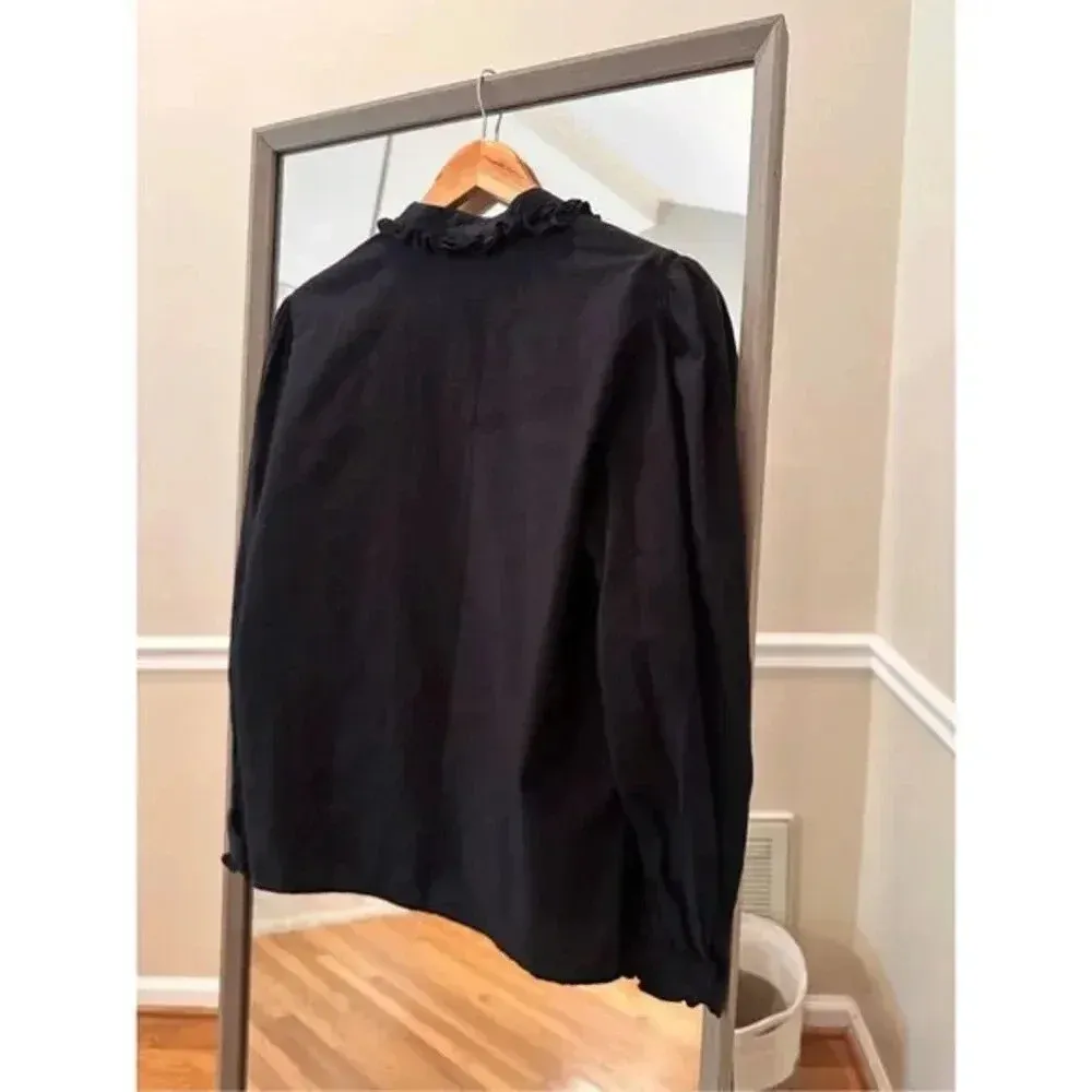 Paige Black Button Down Shirt Size Medium - Image 3
