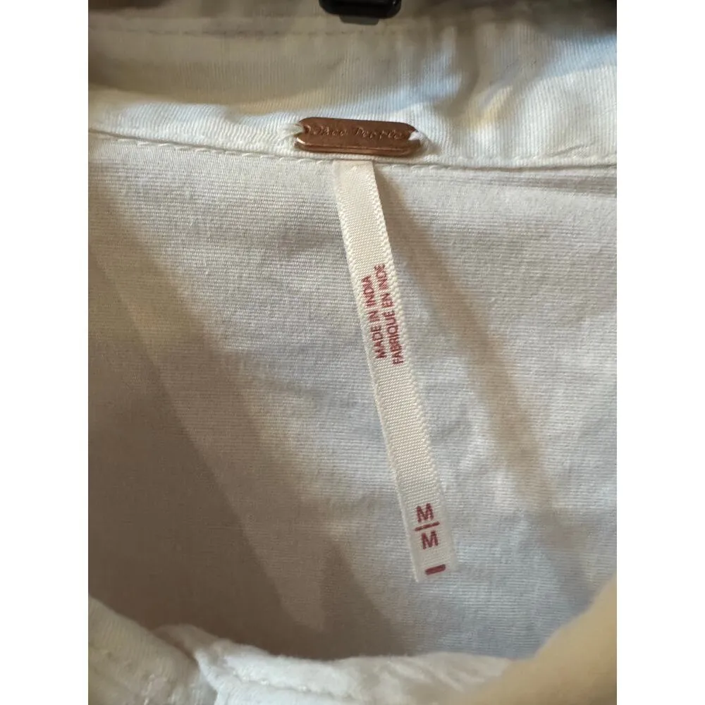 Free people Women's Dress M Marvelous Mia Mini Long Sleeve Button Pockets (New) - Image 6