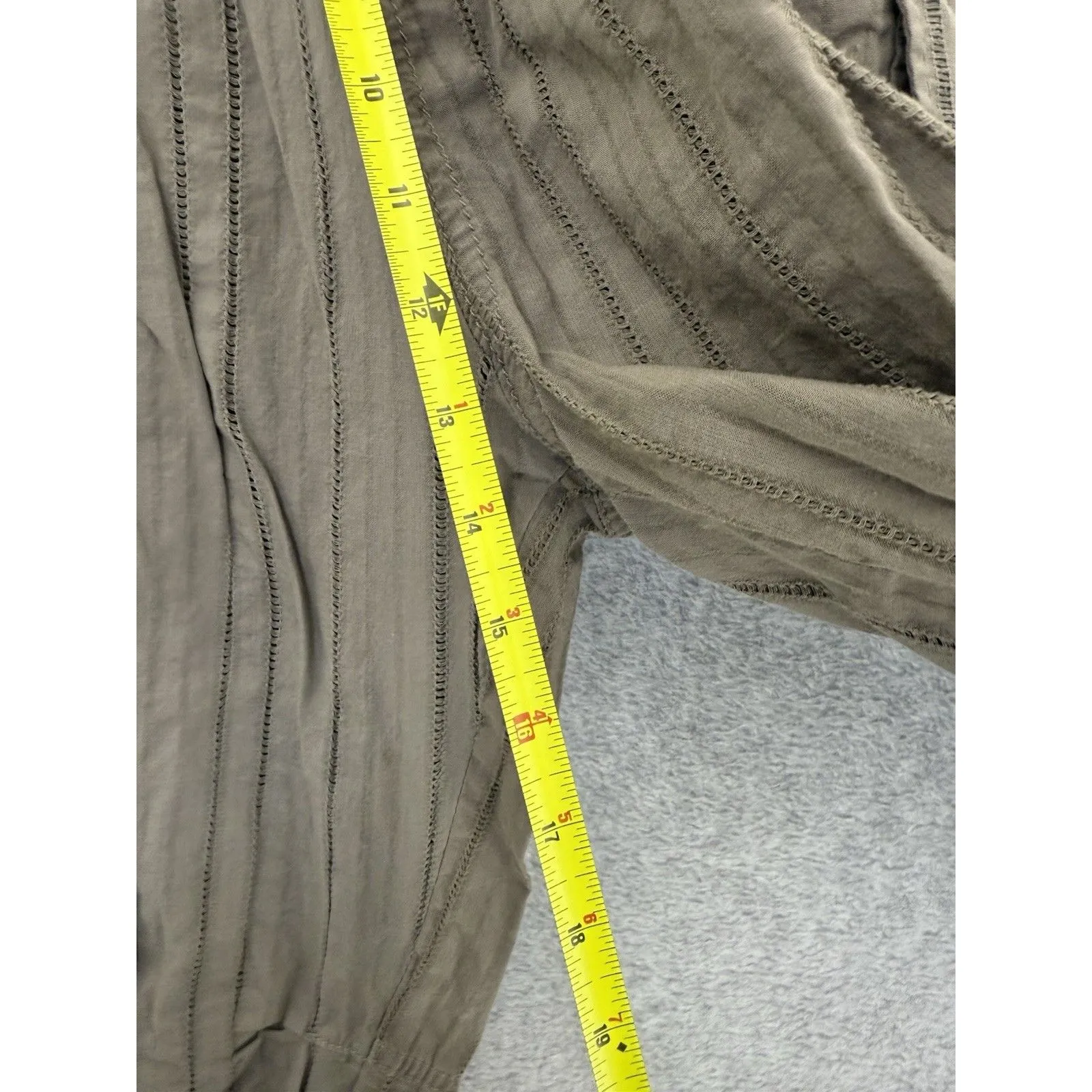 ZARA Women’s Pants Pull On Dark Brown Size XS Tapered Cargo Thin Elastic - Image 6