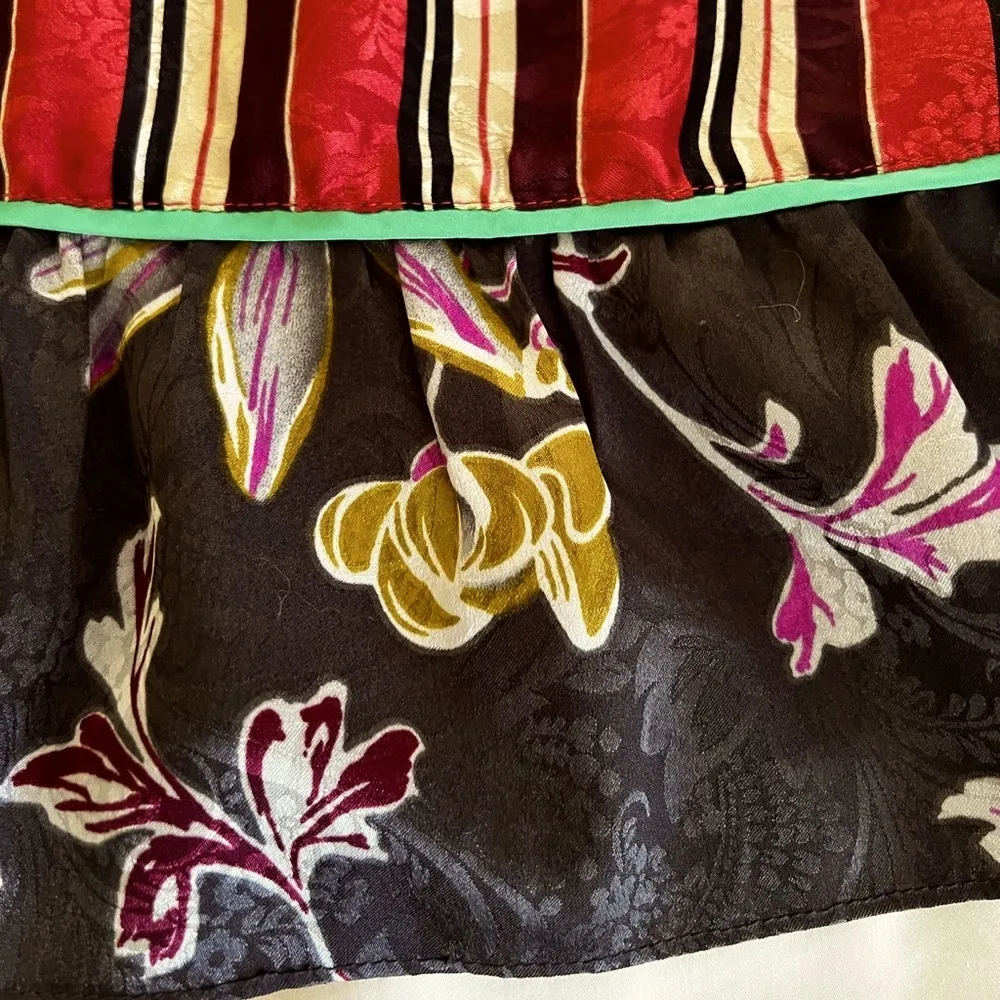 ANTHROPOLOGIE E by Eloise Acacia Floral Stripe Moulin Rouge Cami Top - Image 9