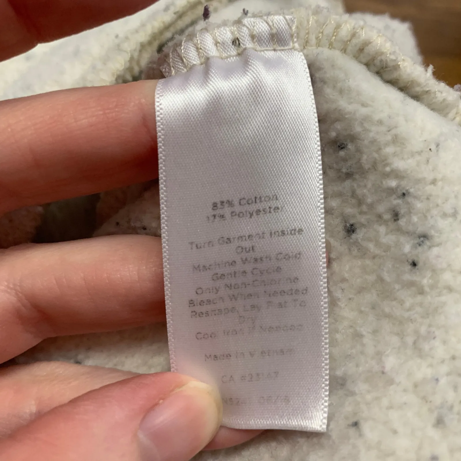 Talbots Full Zip Hoodie Womens Size Large Jacket‎ Speckled Pockets Casual Comfy - Image 7