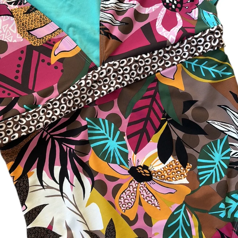 EUC BLEU ROD BEATTIE Run Wild Cap Sleeve One Piece Swimsuit Size 14 Retail $119 - Image 7