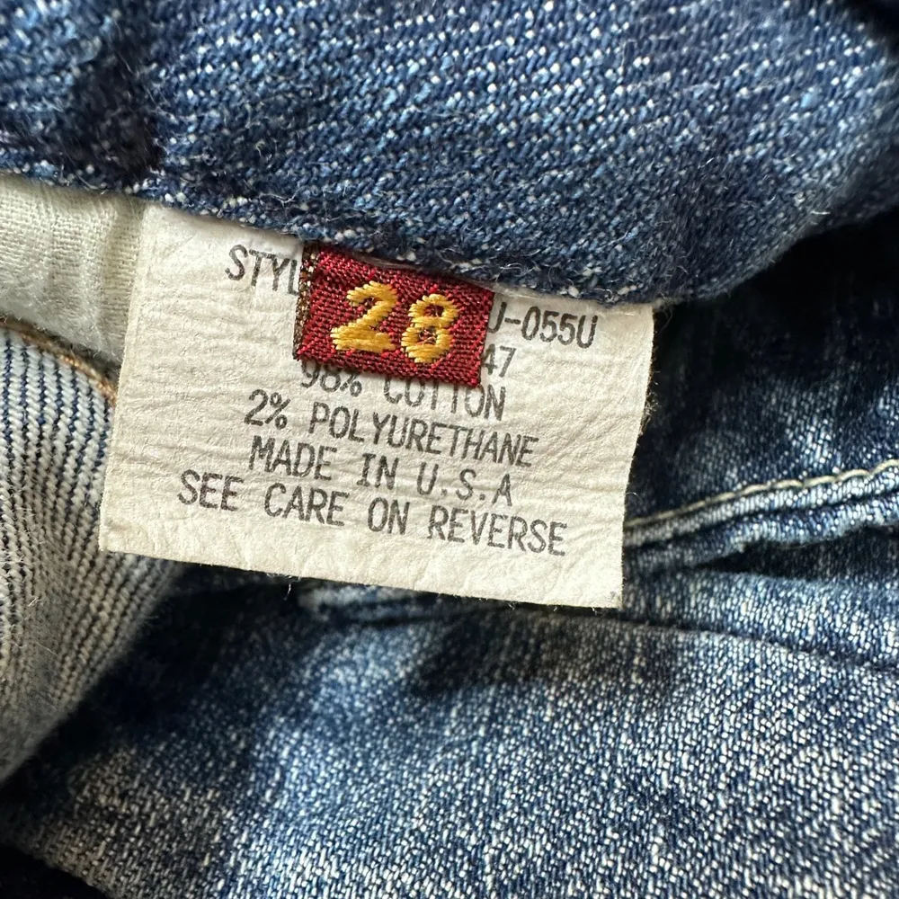 7 For All Mankind Jeans Womens 28 Boot Cut Low Rise Medium Wash Bedazzle Stretch - Image 7