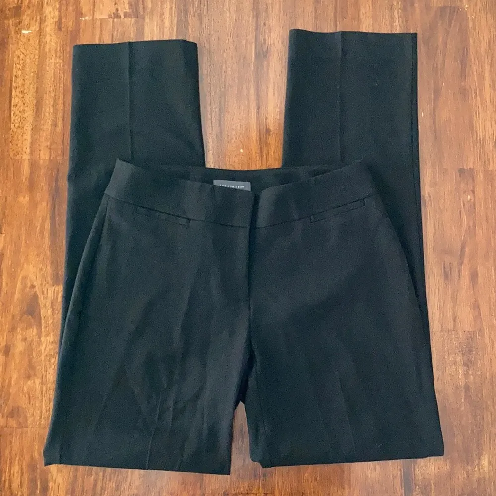 NEW THE LIMITED Straight Leg Work Pants Trousers Business Formal Black 0 NWOT - Image 2