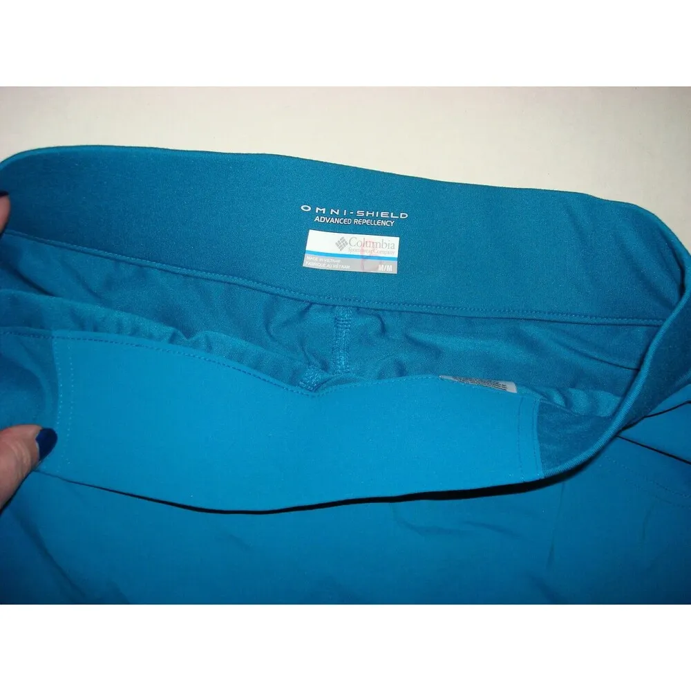 Womens New M NWT Columbia Run Hike Skort Skirt Aqua Blue Shorts Pockets UPF 50 - Image 6