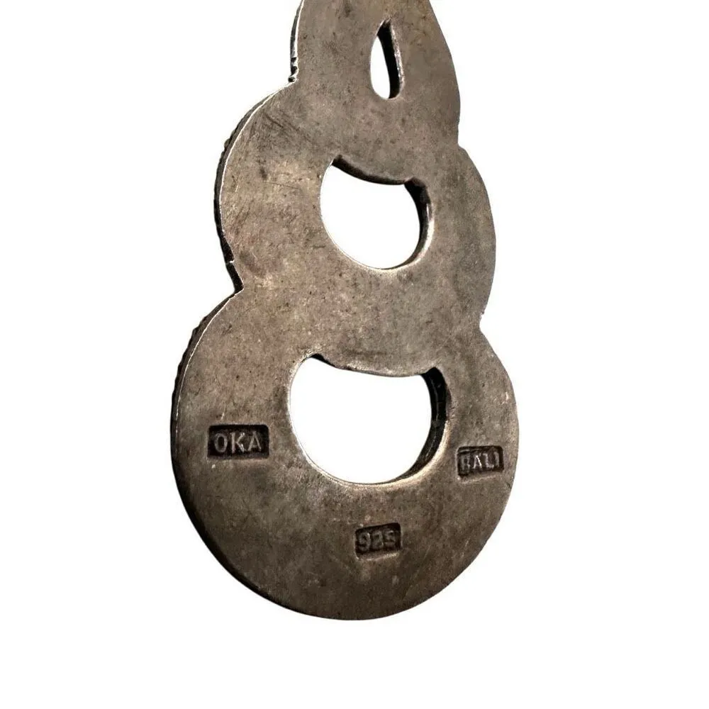 Oka Italy sterling silver pendant necklace - Image 4