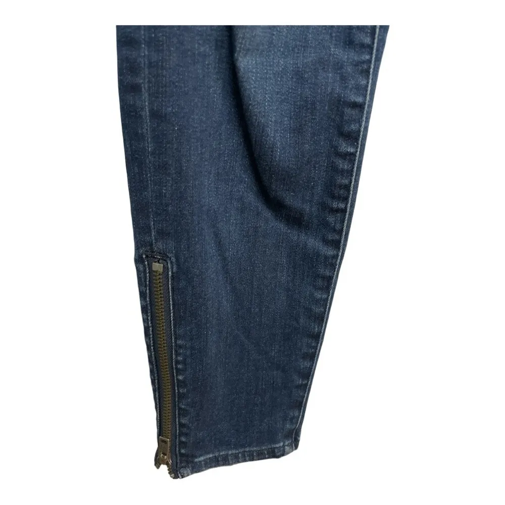Madewell Women's Skinny
Skinny Blue Denim Jeans Size
27 Zipper On Leg Mid Rise - Image 5
