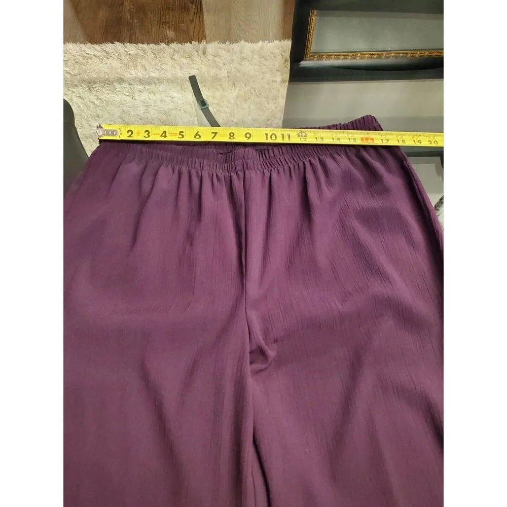 Sag Harbor Women's Purple Polyester Open Front Jacket & Pant 2 Piece Suit Size undefined - Image 10