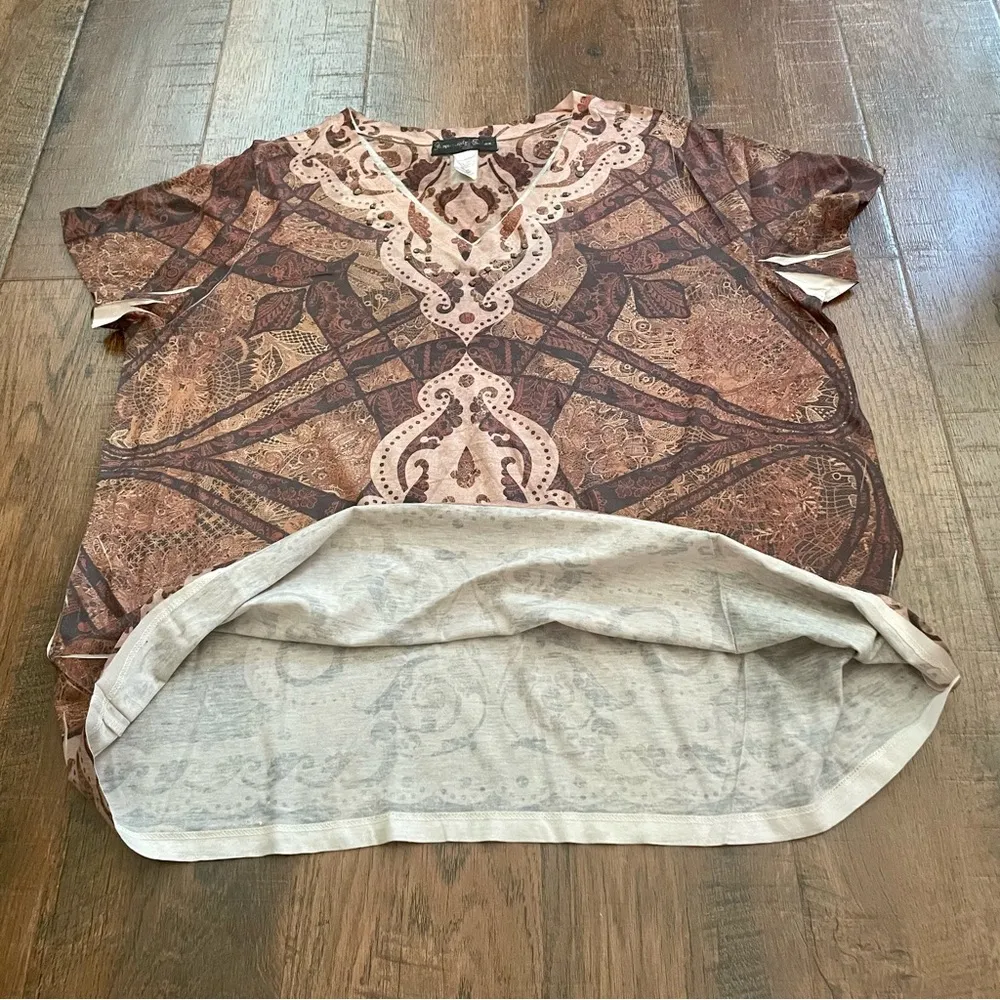 APPROPRIATE BEHAVIOR boho plus size 2X top (18W - Image 6