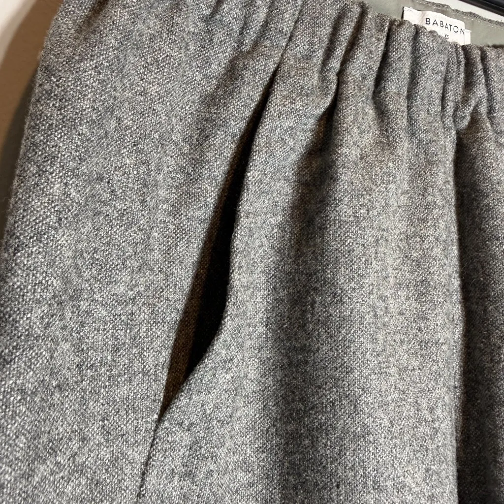 Aritzia Babaton Dexter Wool Cropped Trouser Dress Pants Women's XS Gray NWOT - Image 10