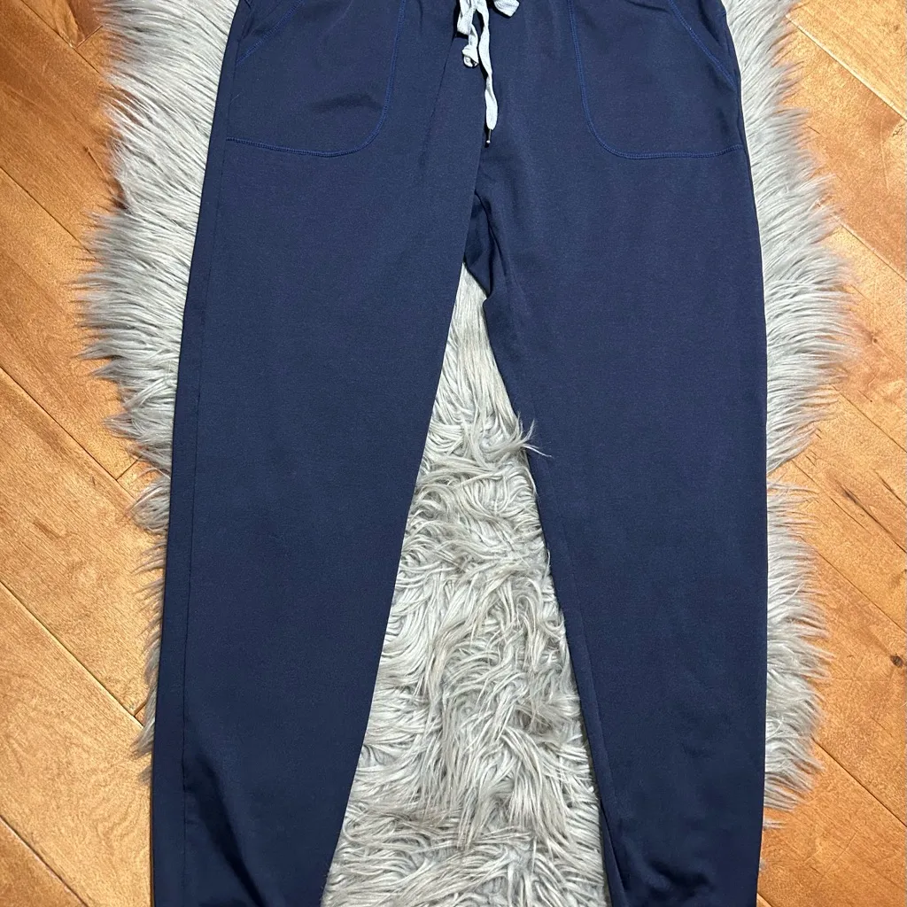 ZYIA ACTIVE Cozy Navy Blue Jogger Pants Size Medium - Image 4
